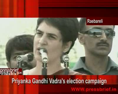 Watch Priyanka Gandhi Vadra in Raebareli (UP),26th April 2009 Video