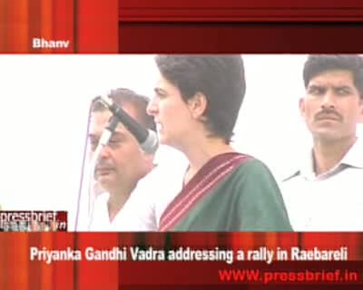 Watch Priyanka Gandhi Vadra addressing a rally in Raebareli_Bhanv_27 April 09 Video