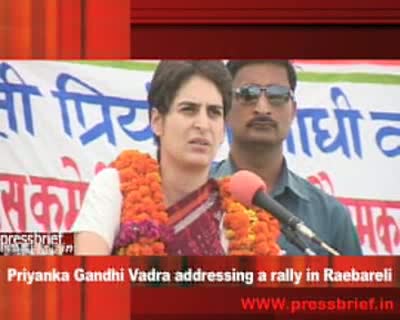 Watch Priyanka GandhiVadra addressing a rally in Raebareli_28 April 09_01 Video