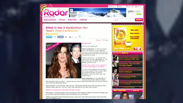 Watch Is Khloe Kardashian Really Robert Kardashians Daughter - Questions Raised by Ex-Wives Video