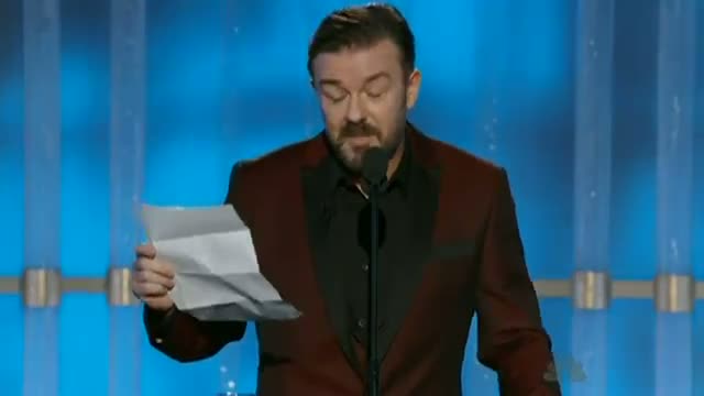Watch GOLDEN GLOBES - Ricky Gervais talks through his list of rules Video