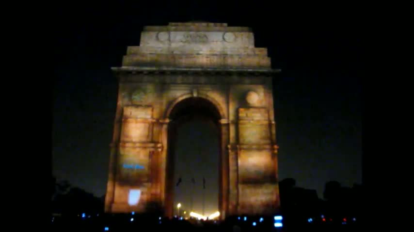 Watch 3D mapping on INDIA GATE Full Video HD Video