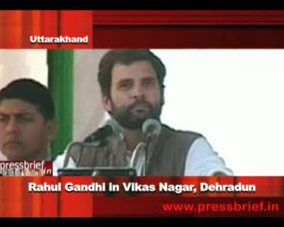 Watch Rahul Gandhin in Vikas Nagar, Dehradun, Uttarakhand Video