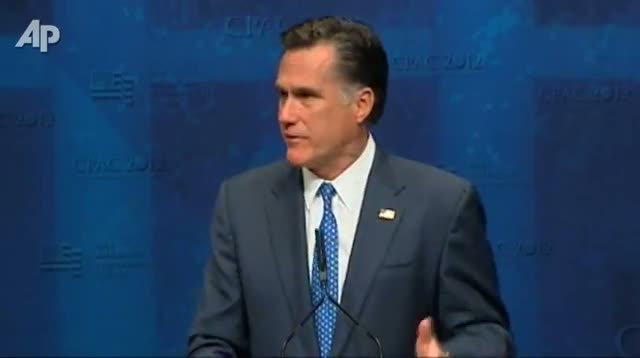 Watch Romney Slams President Obama at CPAC Video