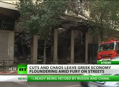 Watch Cuts & Chaos - Desperation drives Greek clashes Video
