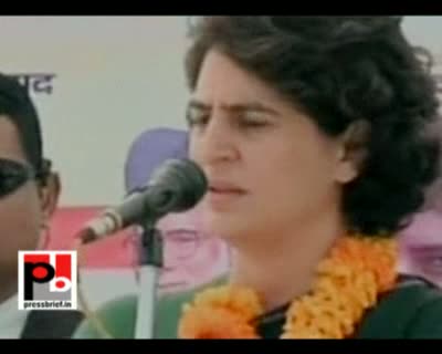 Watch Priyanka Gandhi Vadra in Bhawanigarh, 4 Feb. 2012 Video