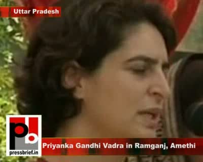 Watch Priyanka Gandhi Vadra in Ramganj, Amethi (U.P), 6th Feb. 2012 Video