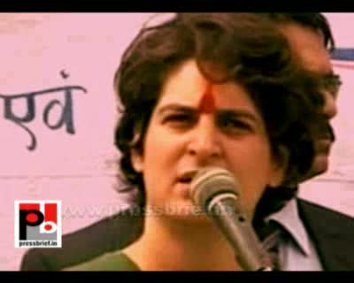 Watch Priyanka Gandhi in Karahiya Bajar,Amethi (U.P), 9th Feb. 2012 Video