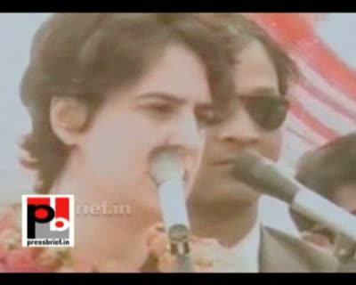 Watch Priyanka Gandhi Vadra in Raebareli while addressing an election meeting said that a Congress Government in U.P will help the Central funds and schemes to reach the people properly. She urged the people to elect Congress candidates for the better future of Video