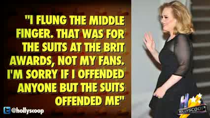 Watch Adele Flips Off Producers at 2012 BRIT Awards Video