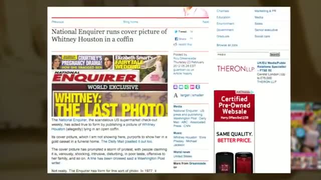 Watch National Enquirer's Dead Whitney Houston Photo Sparks Controversy Video