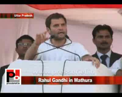 Watch Congress General Secretary Rahul Gandhi addressed a huge election rally in Mathura as part of his Congress campaign in the poll bound Uttar Pradesh. "I will not make promises. The people whose intention is noble so not make promises" said Rahul  Video