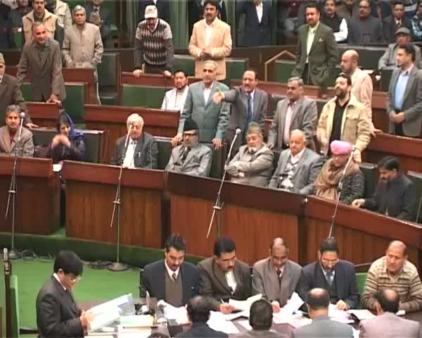 Watch PDP intensifies protests in JK Assembly Video