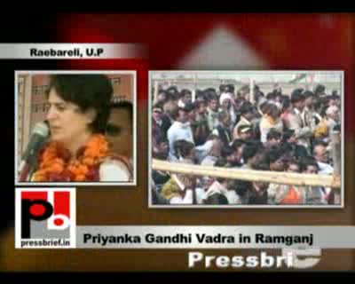 Watch Please remember the fabulous development had taken place under Indira Ji. That time both state and the Centre were ruled by the Congress reminded Priyanka Gandhi Vadra. She was talking at an election meeting at Raebareli's Ramganj area. Video