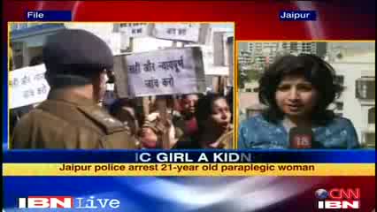 Watch Jaipur - Paraplegic woman arrested for 'kidnap' Video