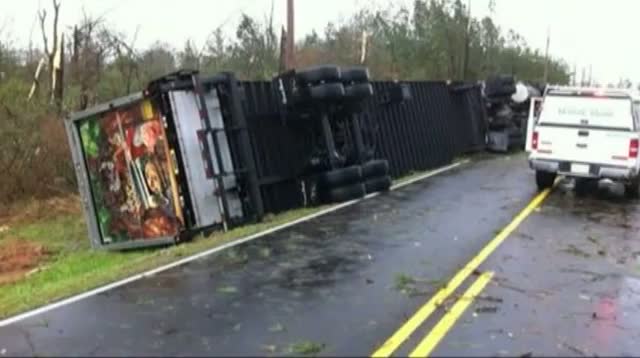 Watch Reported Tornado Hits Ala. State Prison Video