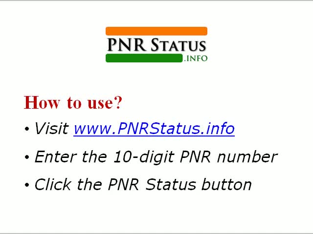 Watch IRCTC PNR Status Enquiry Video