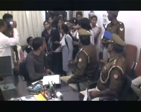 Watch Barabanki Student go on rampage against administration Video