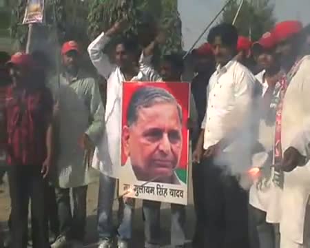Watch SP supporters start celebration Video