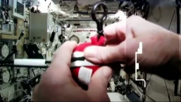 Watch Nasa astronaut launches Angry Birds in space Video