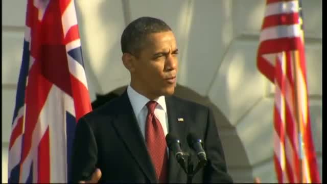 Watch President Obama welcomes David Cameron to the White House Video