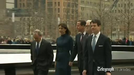 Watch Prime Minister David Cameron pays his respects at Ground Zero Video