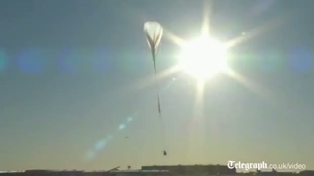 Watch Daredevil stuntman Felix Baumgartner carries out test jump from edge of space Video