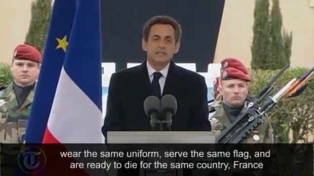Watch Gunman will not break national unity says Sarkozy video Video