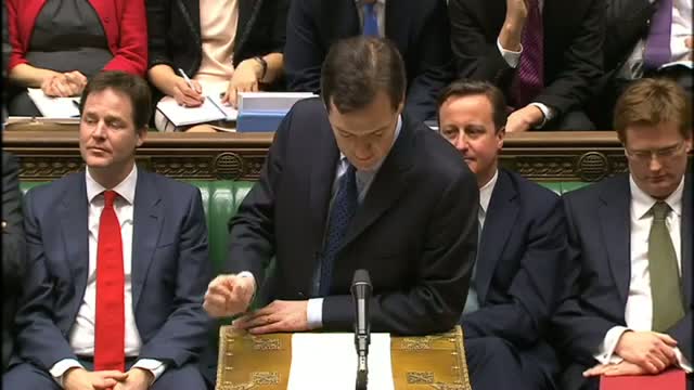 Watch 50p tax rate cut - George Osborne's Budget 2012 video Video