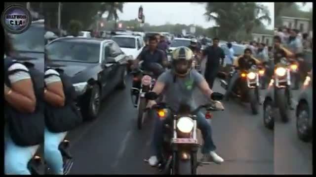 Watch Saif Ali Khan takes a BIKE RIDE video Video