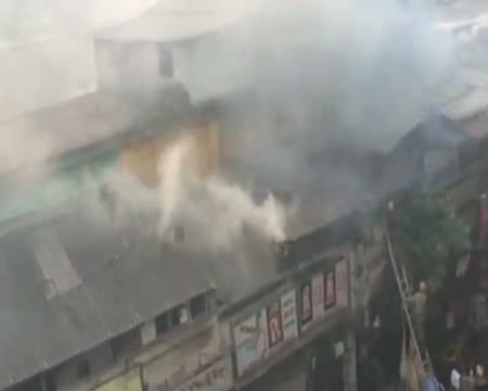 Watch Kolkata's oldest market gutted in fire Video