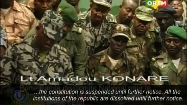 Watch Renegade Mali soldiers claim to have seized power after military coup video Video