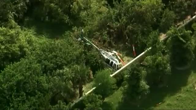 Watch Raw Video - Police Chopper Makes Crash Landing Video