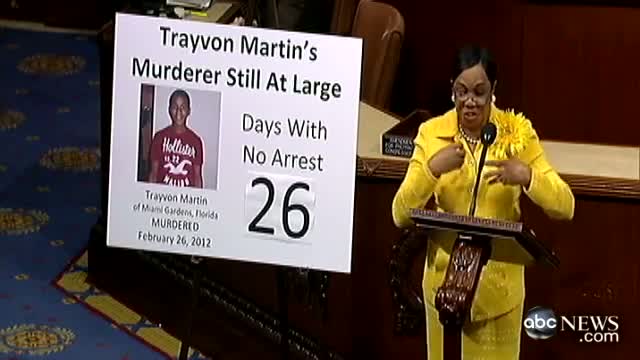Watch Trayvon Martin Case: Congresswoman Frederica Wilson Demands Arrest of Suspect on House Floor Video