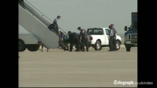 Watch 'Meltdown' captain carried off JetBlue flight in US after emergency landing video Video