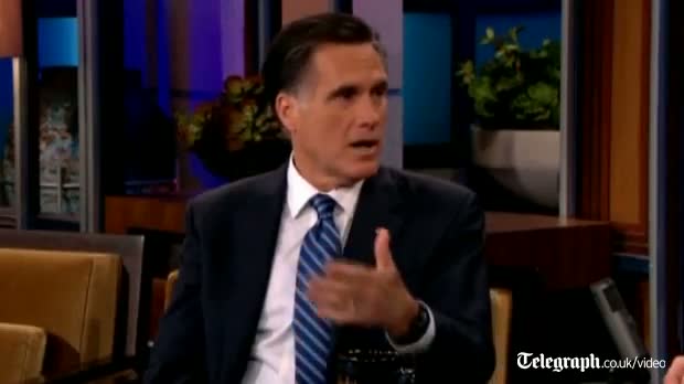 Watch Mitt Romney tells Jay Leno he'd be happy to have Rick Santorum as vice president video Video