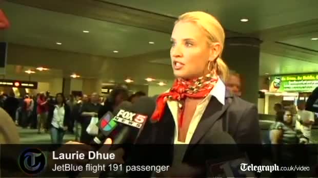 Watch Passengers recall crazed JetBlue captain ordeal video Video