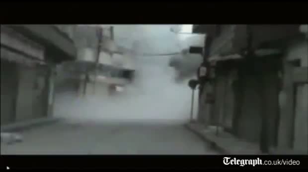 Watch Syria - shells rain down on Homs video Video