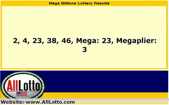 Watch Mega Millions Lottery Drawing Results for March 30, 2012 Video