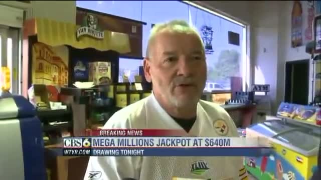 Watch Mega Million jackpot is now $640 million dollars Video
