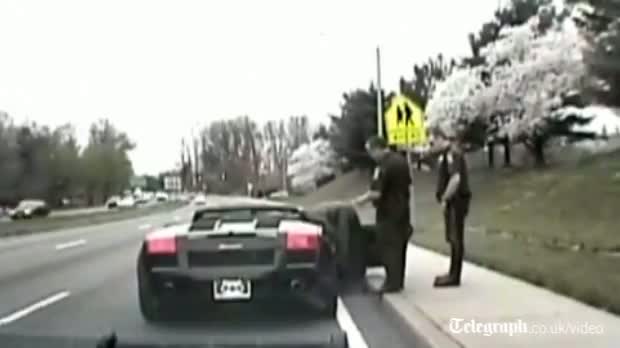 Watch Holy cow! Batman pulled over by police video Video