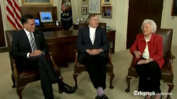 Watch George Bush endorses Mitt Romney video Video