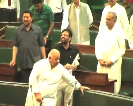 Watch Now, J&K Assembly in uproar over university issue Video