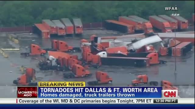 Watch Tornadoes Hit Dallas April 03, 2012 video Video
