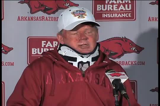 Watch Petrino Answering "Was He With Anyone?" At Press Conference Earlier this Week Video