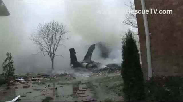 Watch Raw Video - Smoke, Flames After Va. Jet Crash Video
