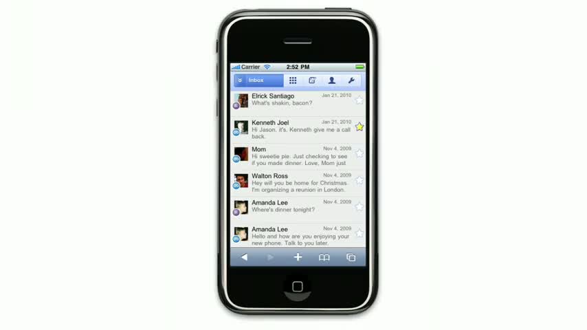 Watch Google Voice in your mobile browser Video