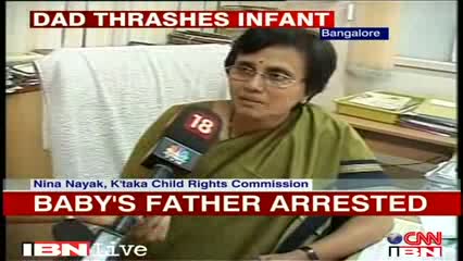 Watch Bangalore: 3-month-old battered, father arrested Video