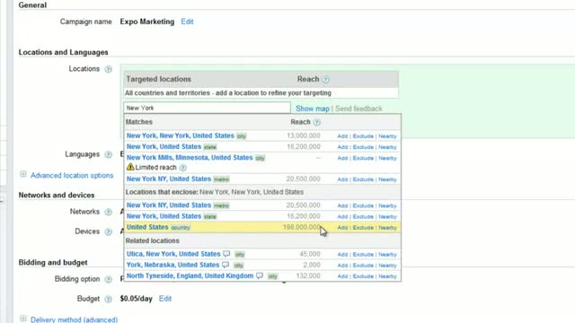 Watch Google AdWords Location Targeting Tool video Video