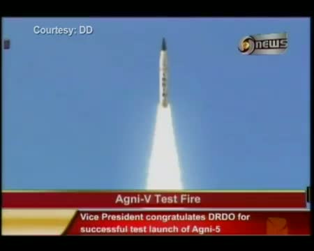 Watch India's first ICBM Agni V Missile launched successfully Video